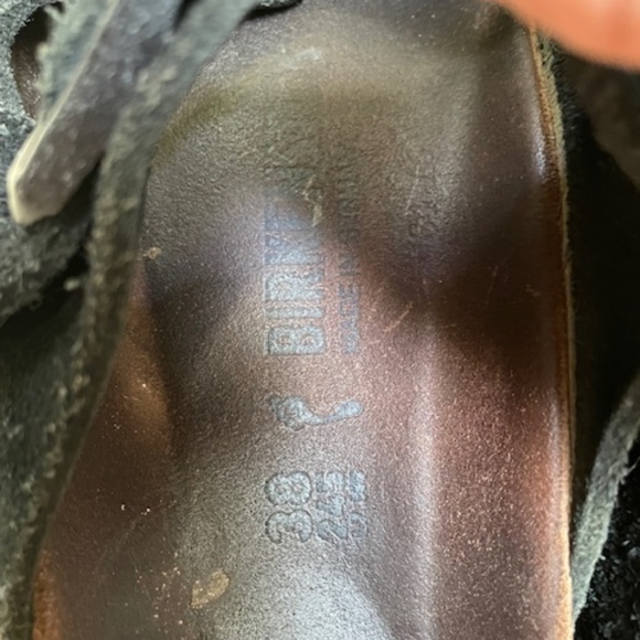 Birkenstock Arizona Softbed Suede Sandal Womens Sz 38 - Picture 6 of 7